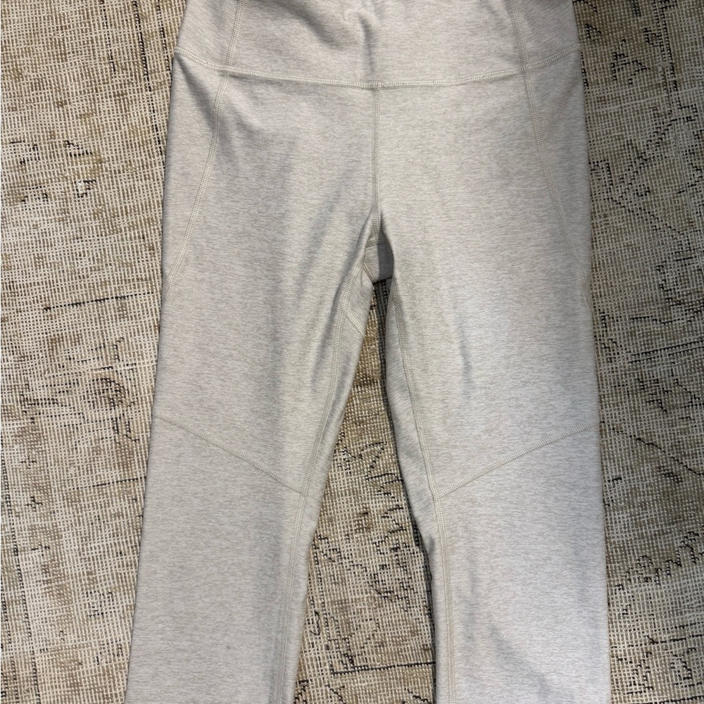 Outdoor Voices Light Tan Cropped Leggings